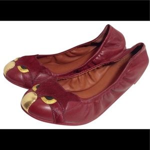 Marc by Marc Jacobs Cherry Red Friends Of Mine flats